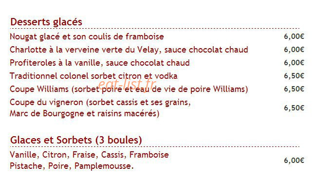 Au Bon Accueil — carte page 7