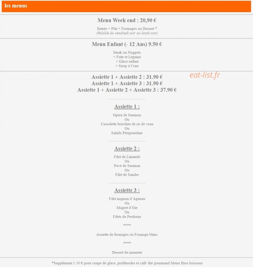 Le Natural — carte page 1