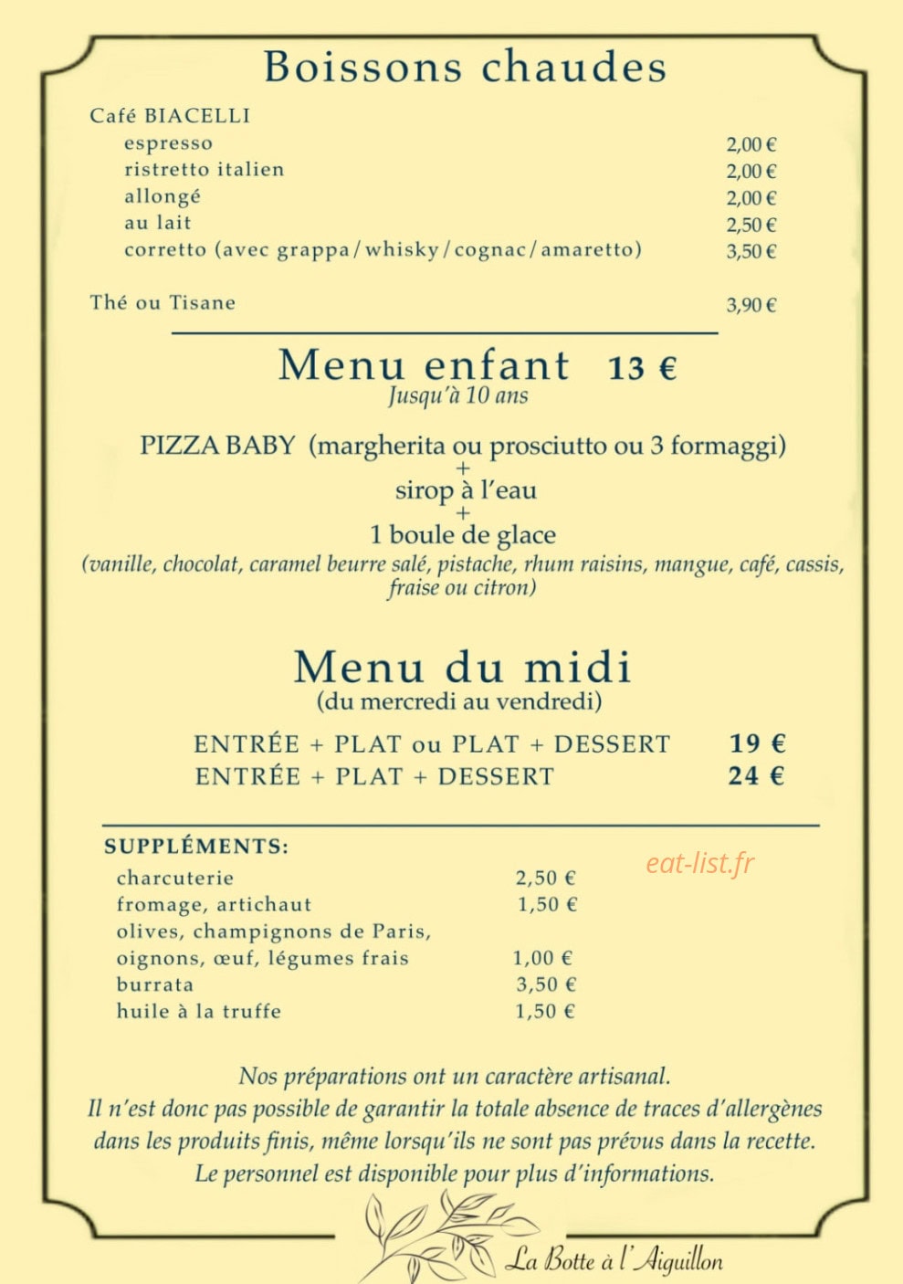 La Botte à l'Aiguillon — carte page 6