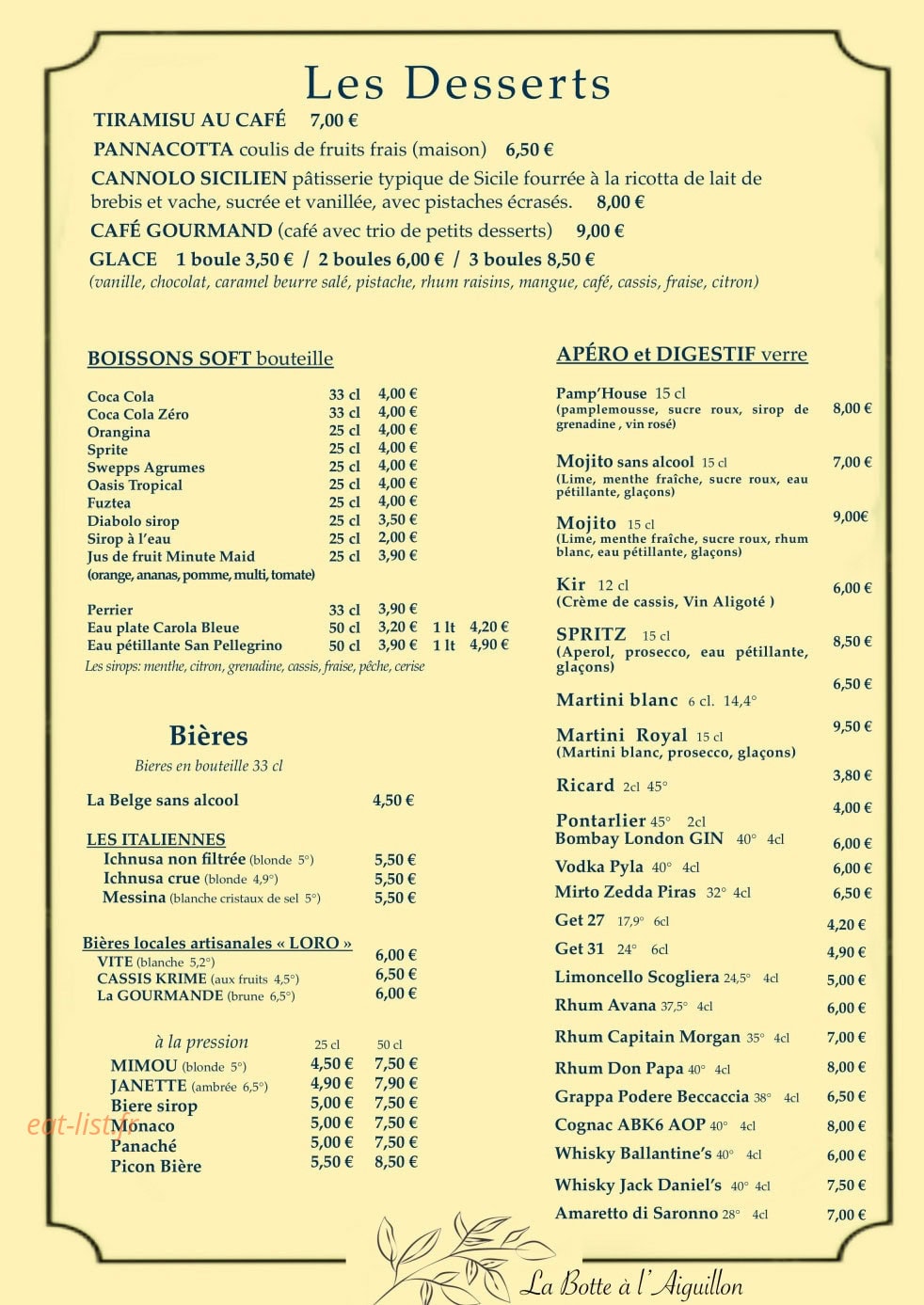 La Botte à l'Aiguillon — carte page 5