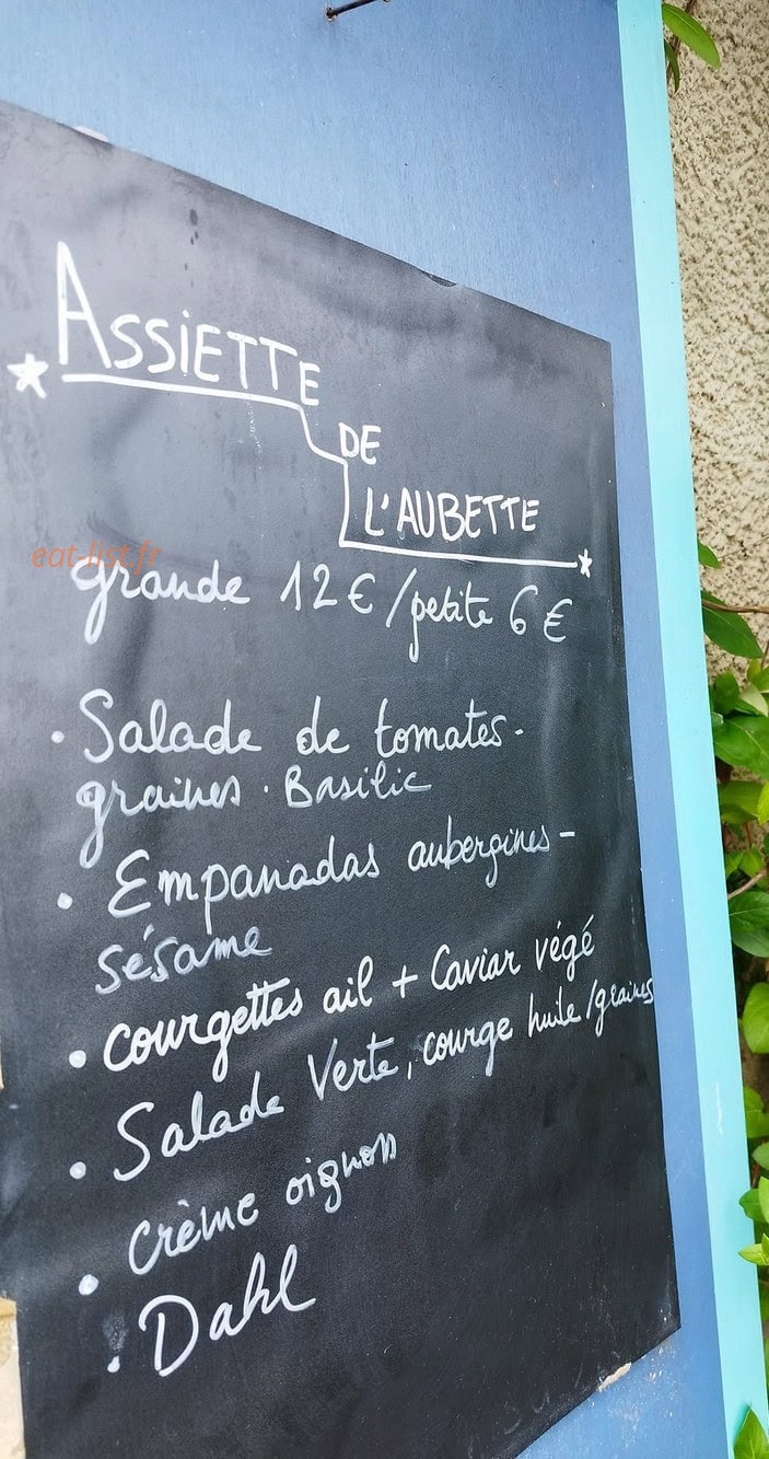 Le Bistrot de l'Aubette — carte page 1
