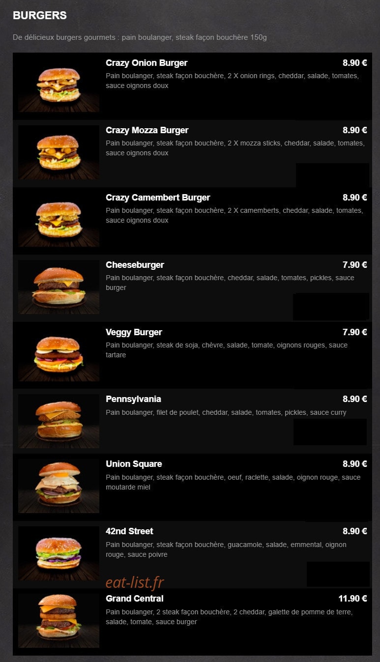 911 Pizza — carte page 4