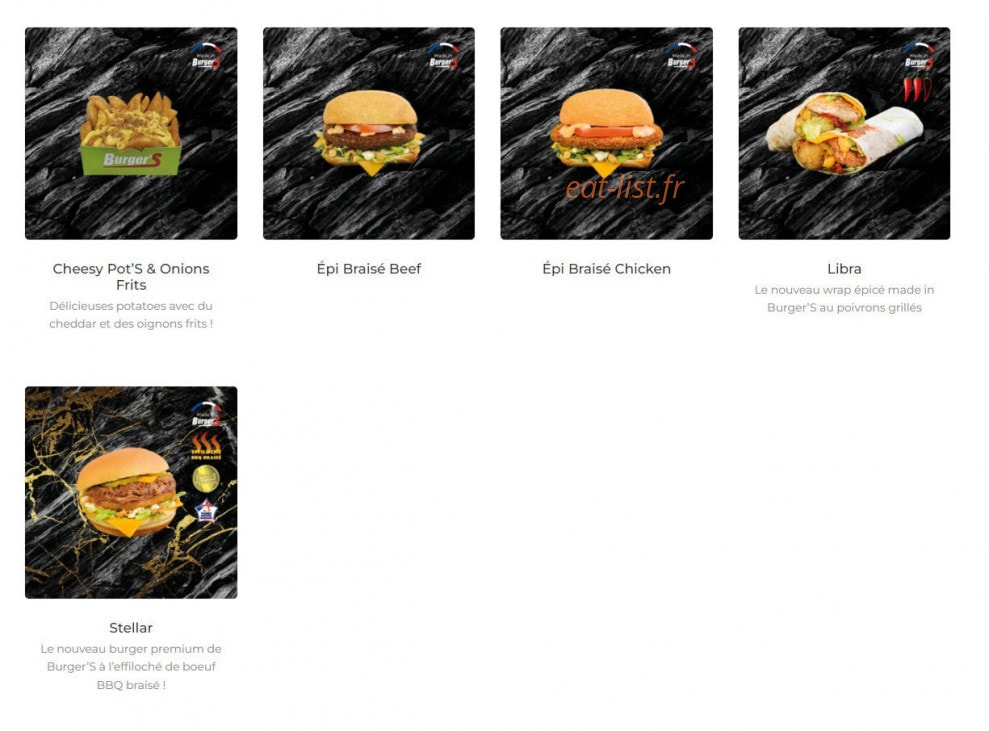 Burger'S — carte page 3