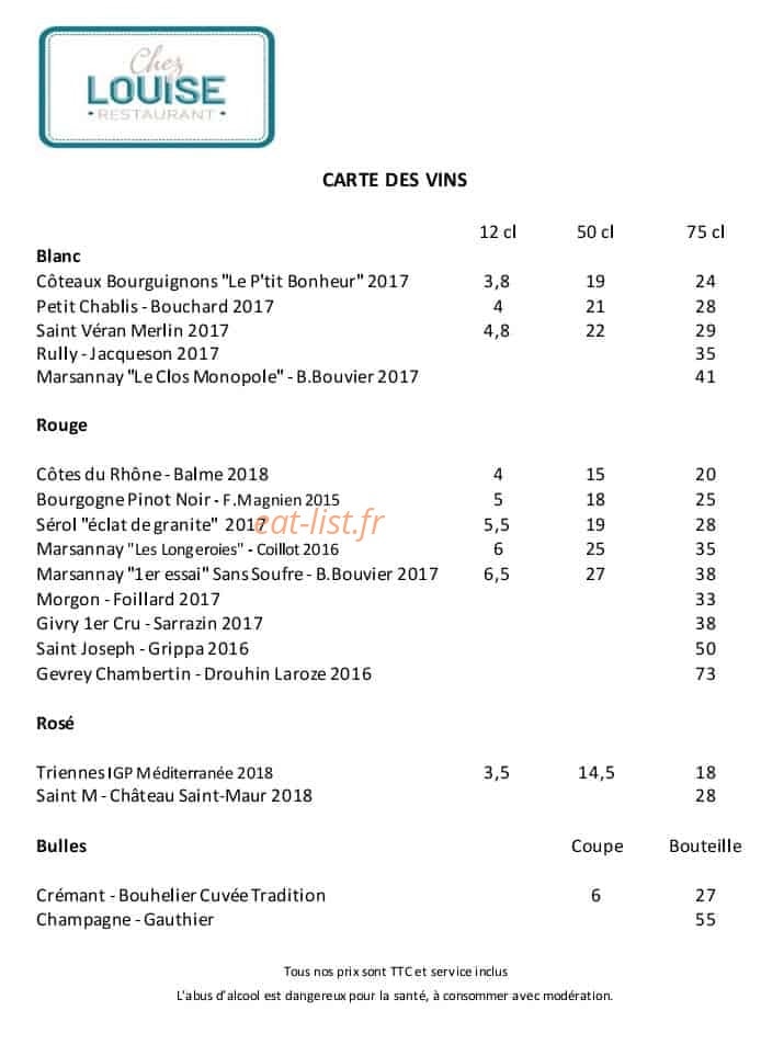Chez louise — carte page 4
