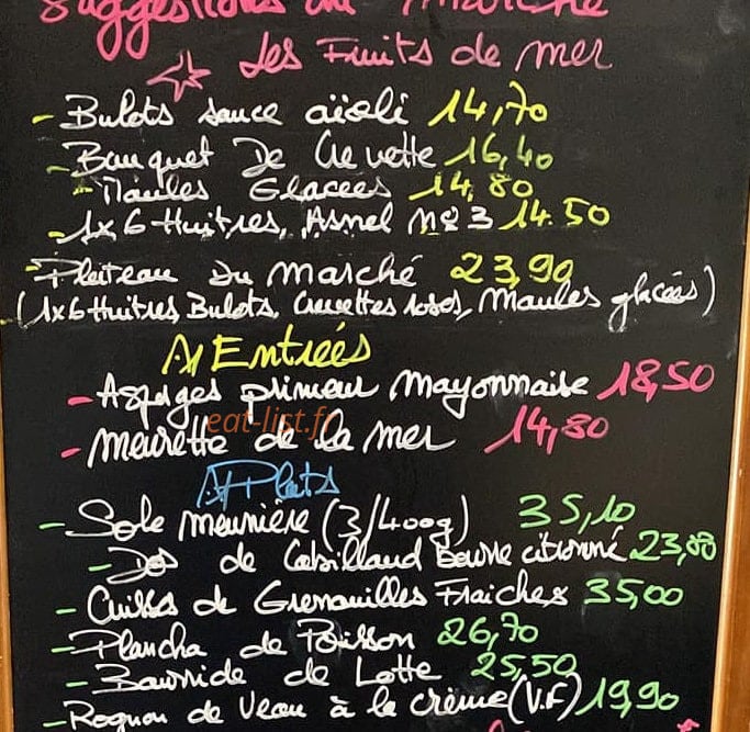 Le Boucanier — carte page 1