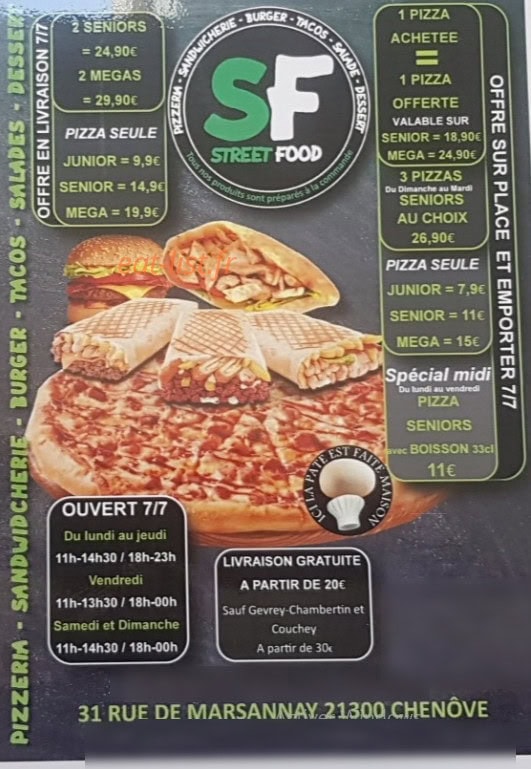 Street Food — carte page 1