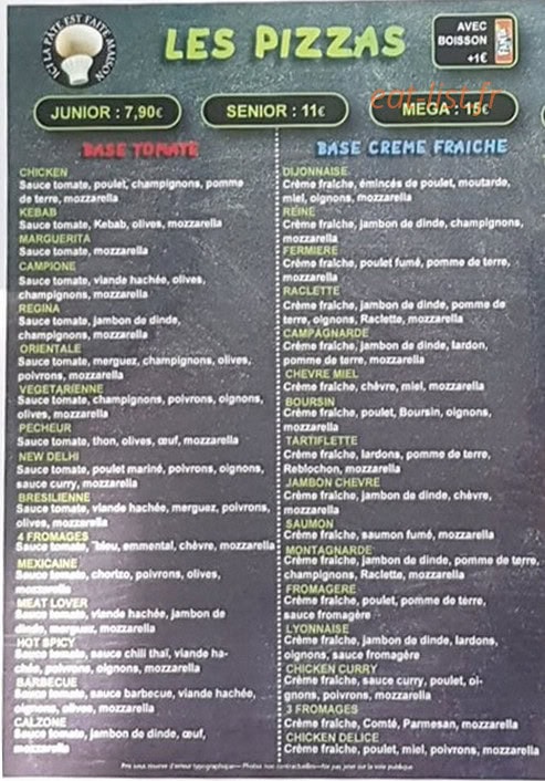 Street Food — carte page 2