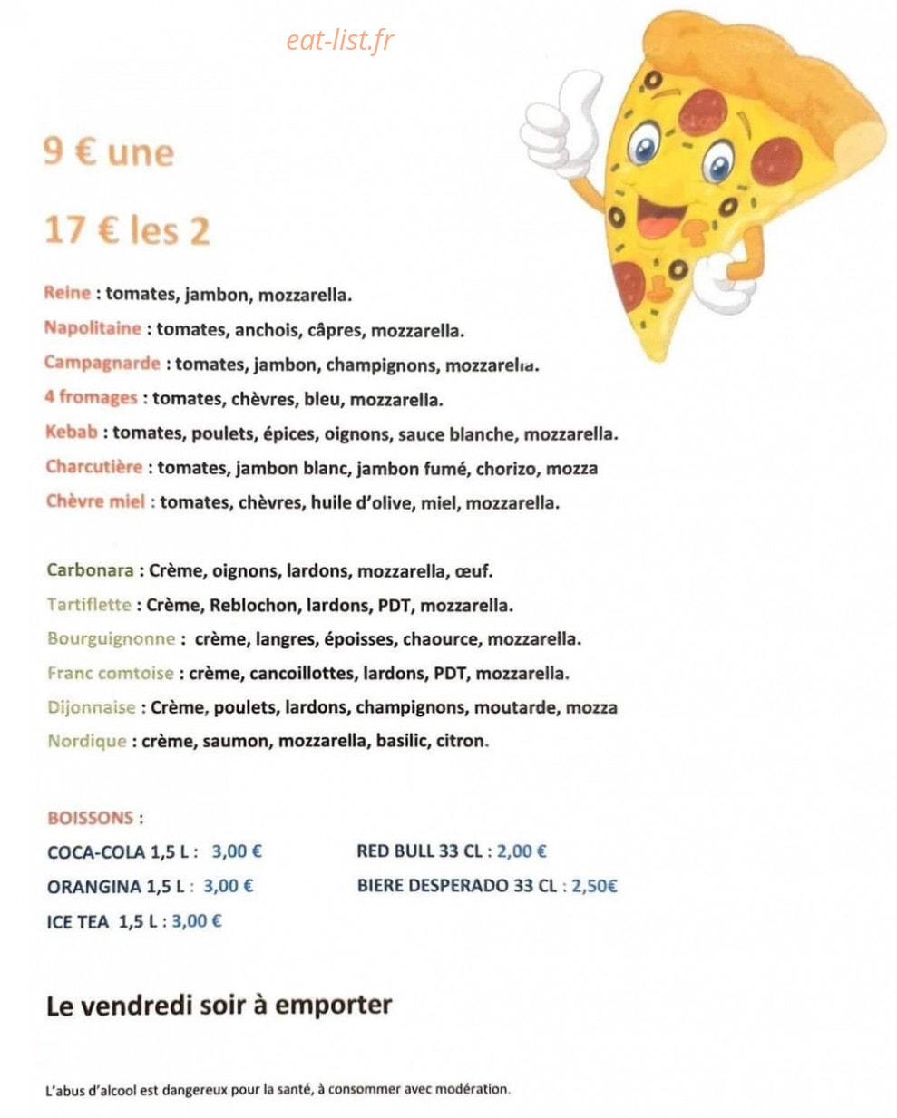 Auberge de la Vingeanne — carte page 2