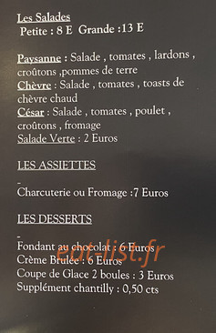Café de la Place — carte page 4