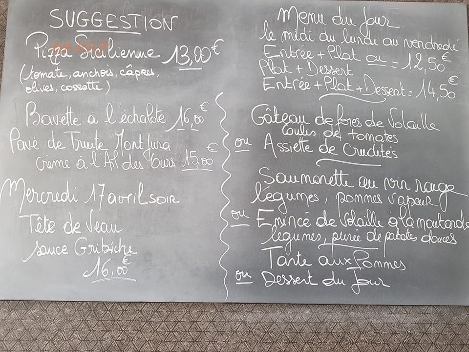 L'Imprévu — carte page 1