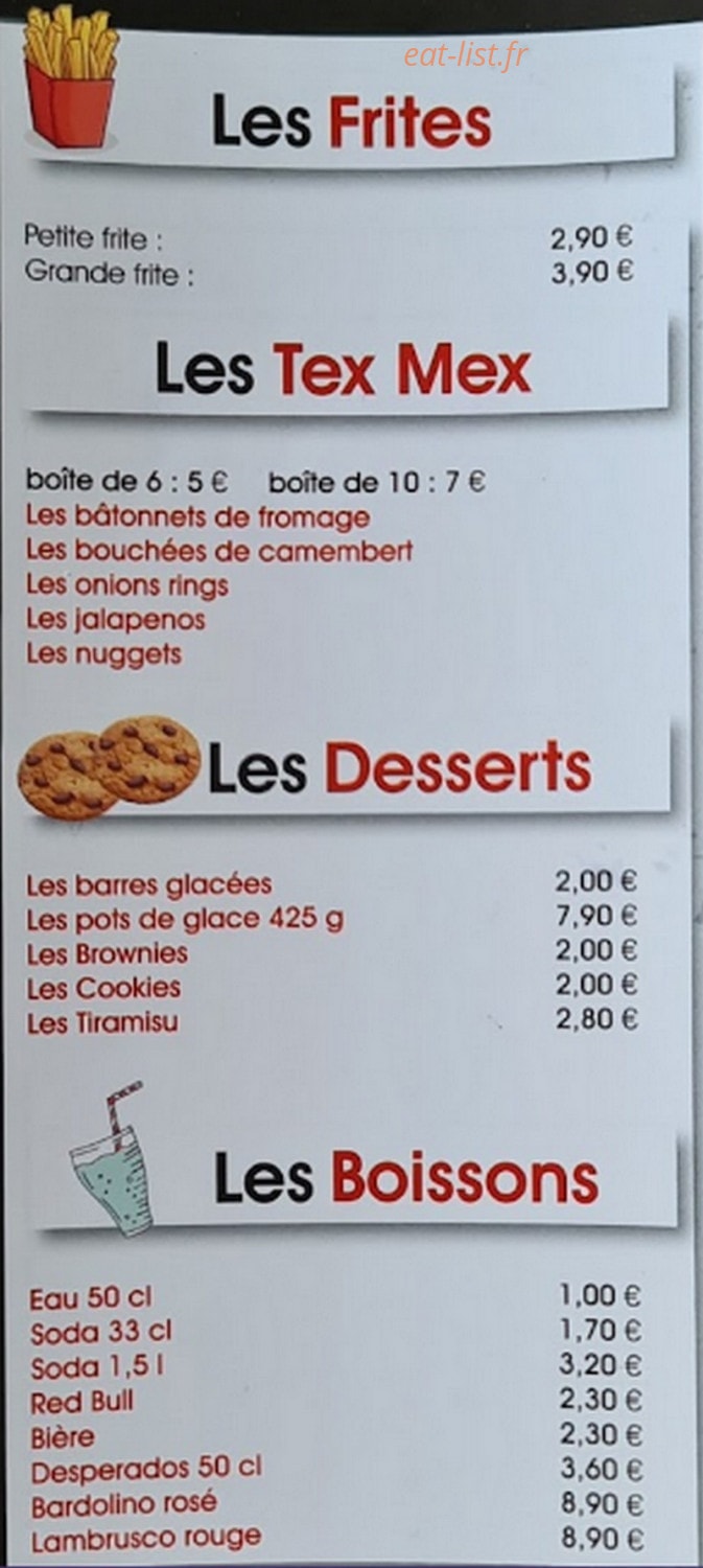 Mirebel Pizz — carte page 4