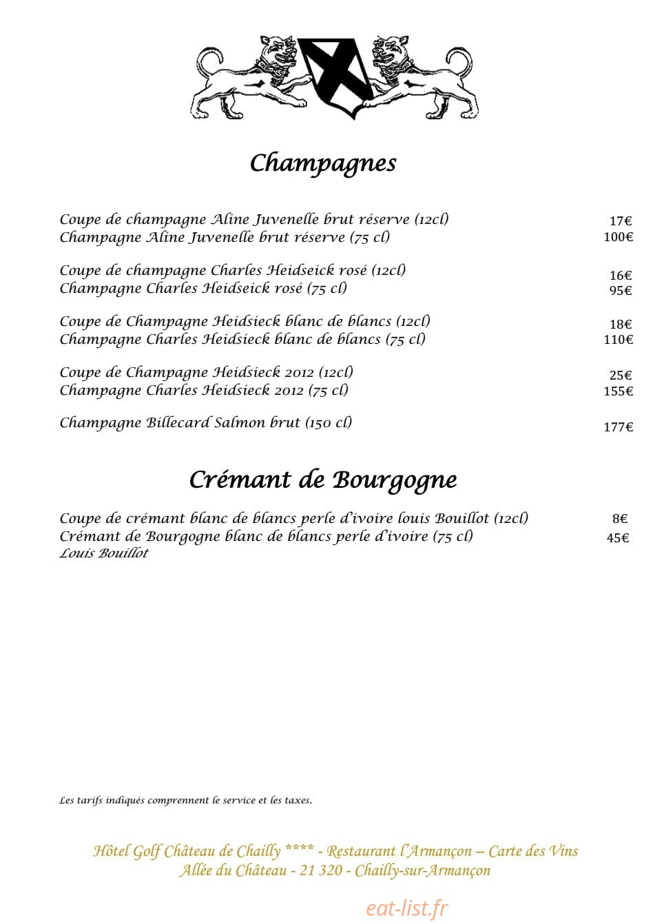 L’Armançon — carte page 18