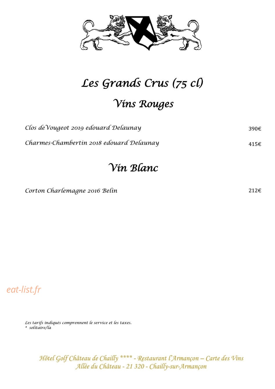 L’Armançon — carte page 15
