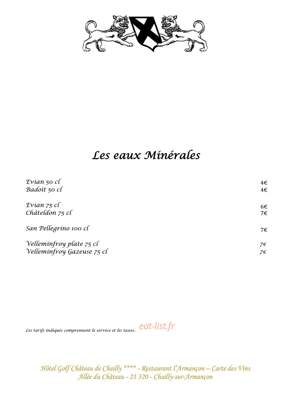 L’Armançon — carte page 12