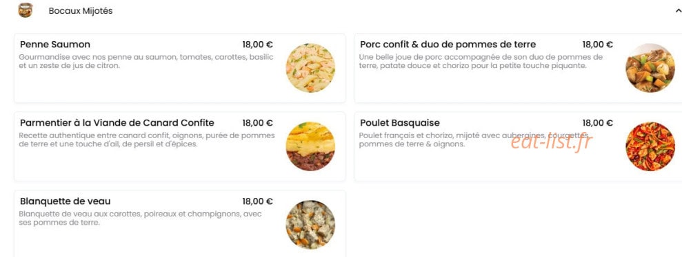 Le Bistrot des Prés Verts — carte page 3