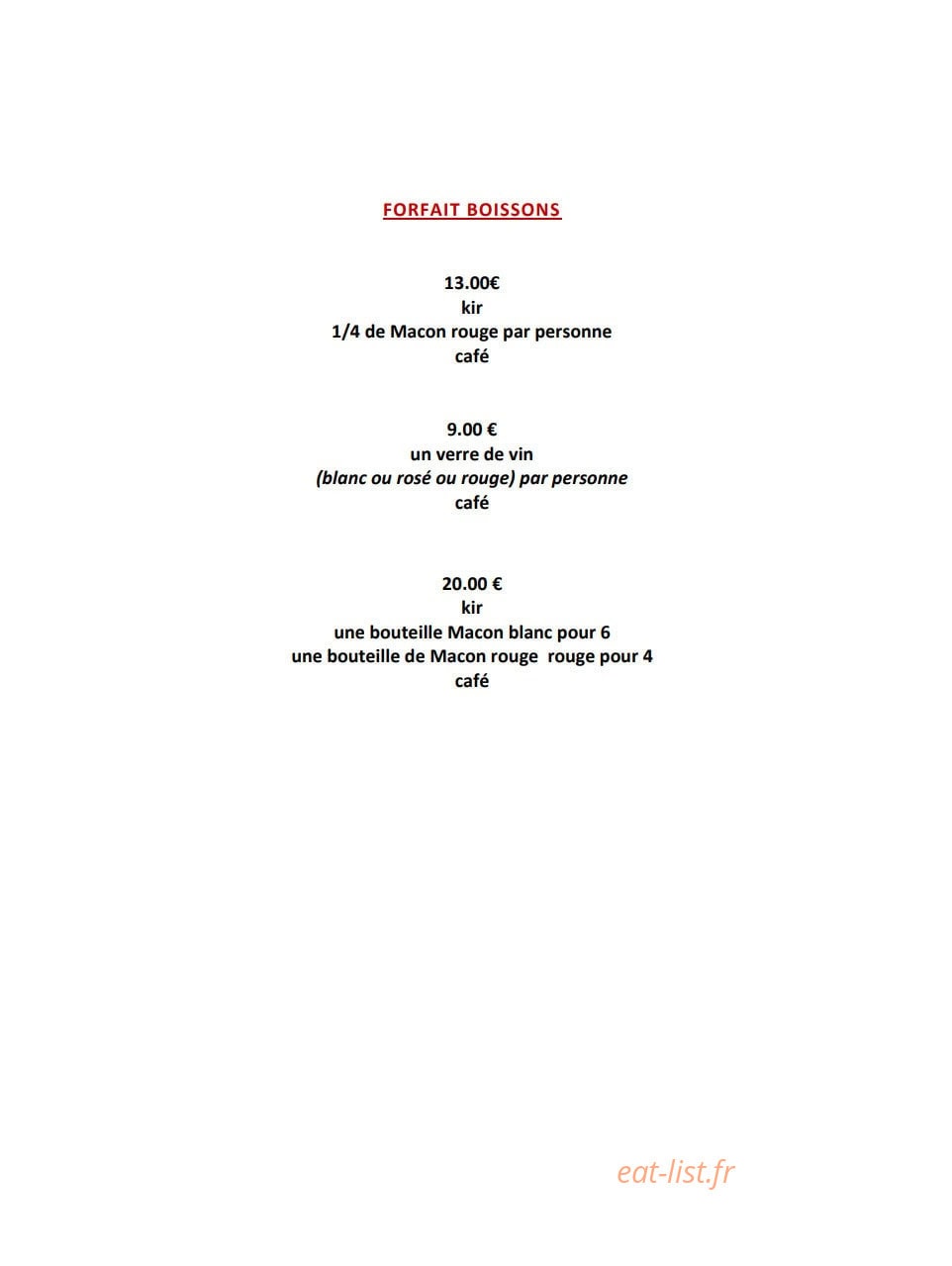 Le grill du castel — carte page 7