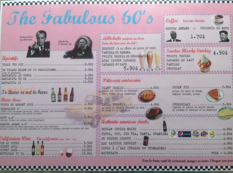 Ritchie's diner — carte page 3