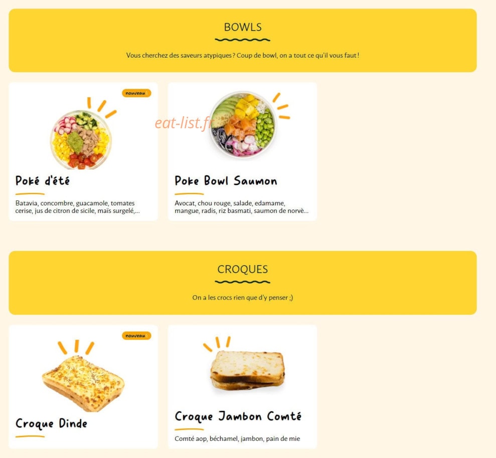 La Croissanterie — carte page 5