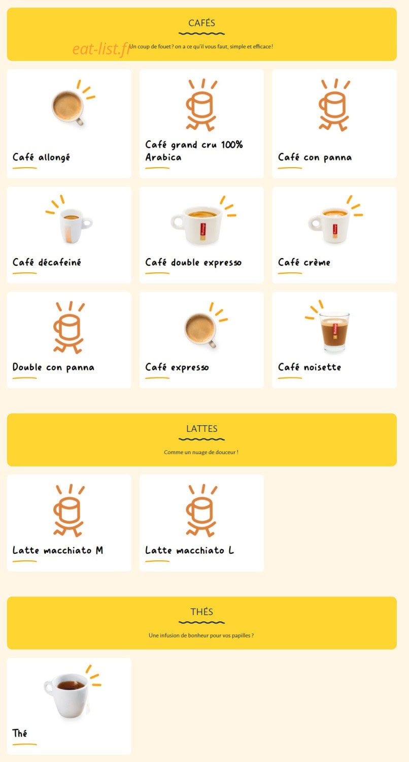 La Croissanterie — carte page 11