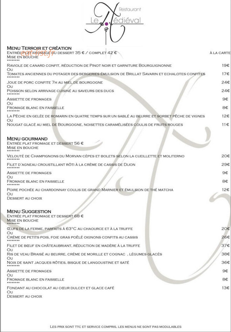 Le Médiéval — carte page 1