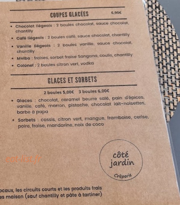 Côté Jardin — carte page 2
