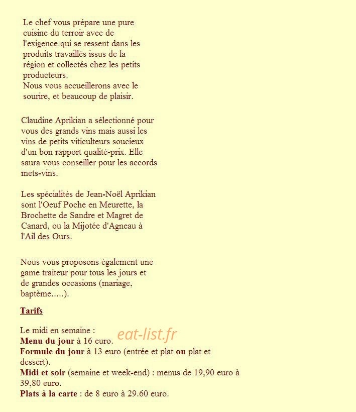 Le Burgonde — carte page 1