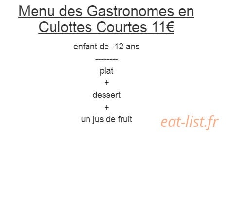 L'Auberge Gourmande — carte page 6