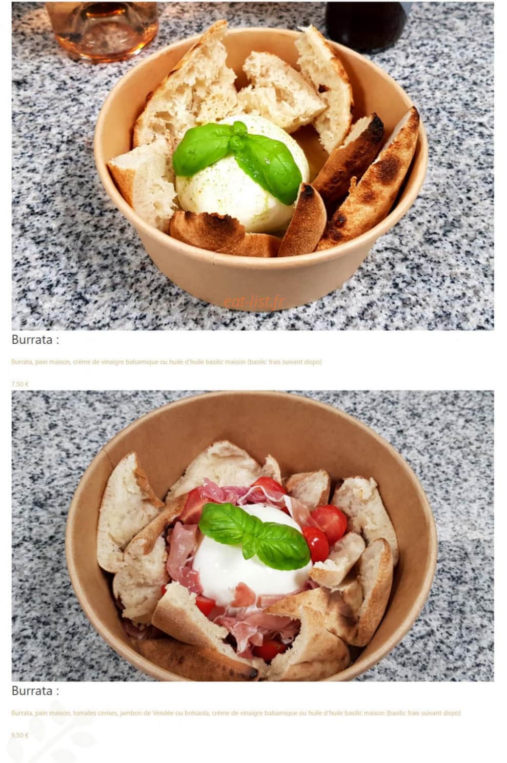 Pizza Terroir — carte page 13