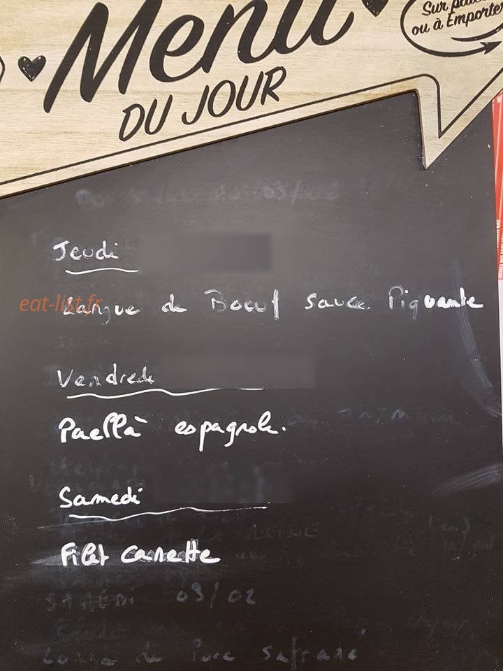 La Gourmandise — carte page 1