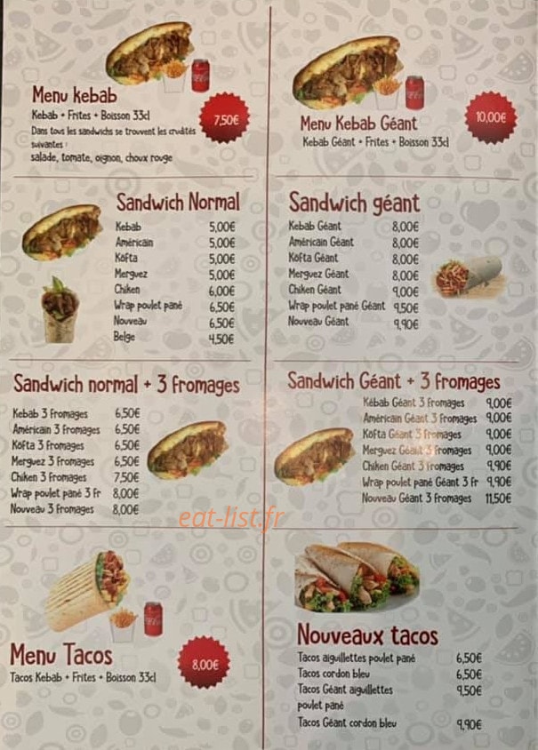 Sultane Kebab — carte page 2