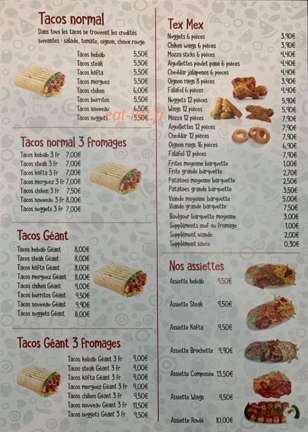 Sultane Kebab — carte page 3