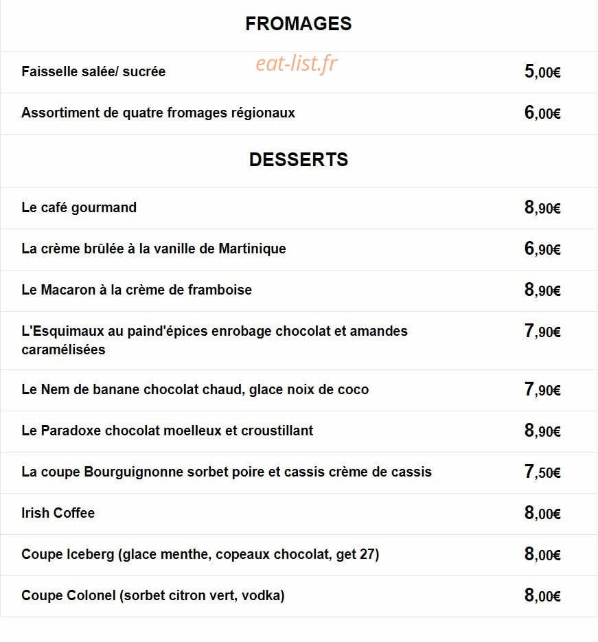 Ô p'tit repère du goût — carte page 2