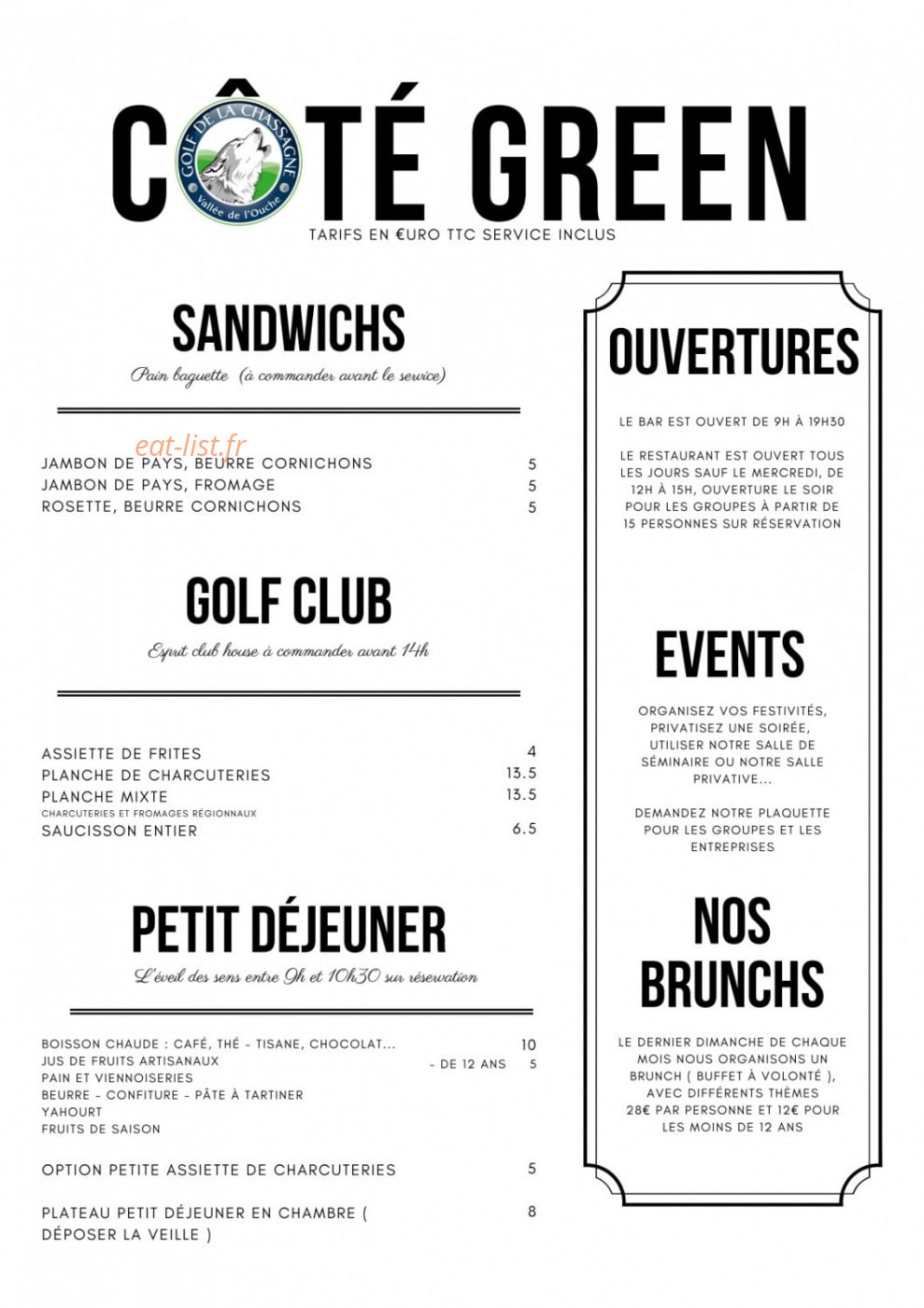 Côté Green — carte page 2