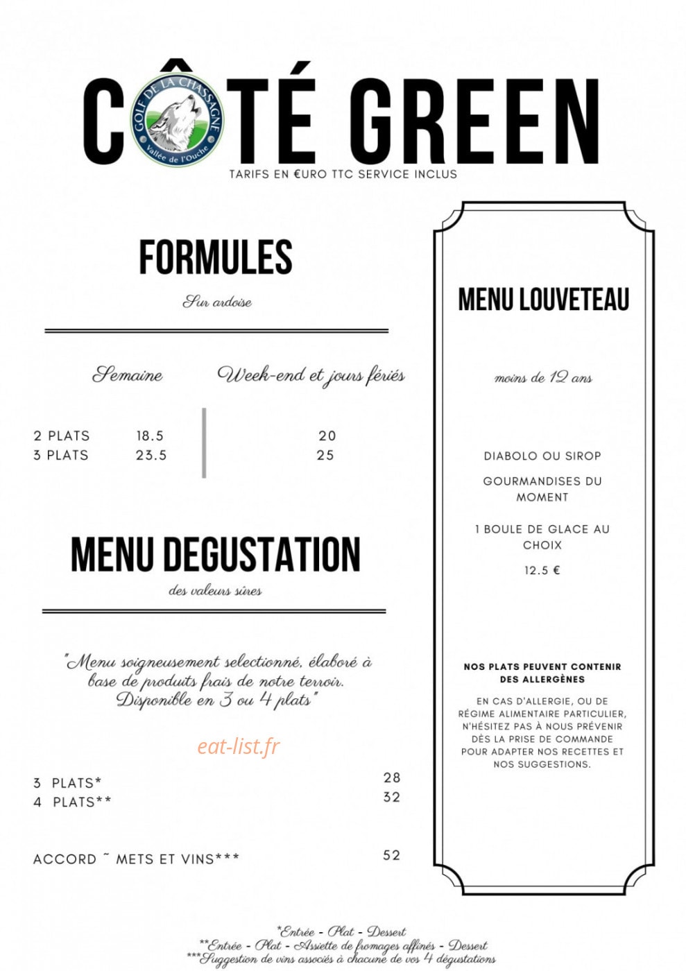 Côté Green — carte page 3