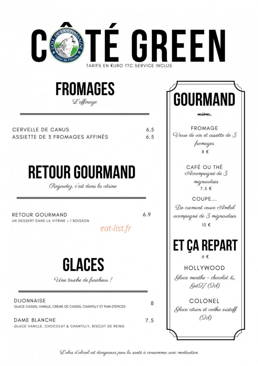 Côté Green — carte page 4