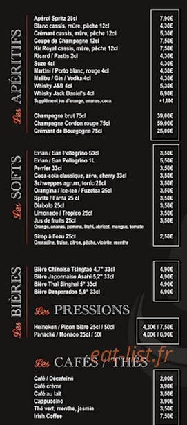 Planet Wok — carte page 2