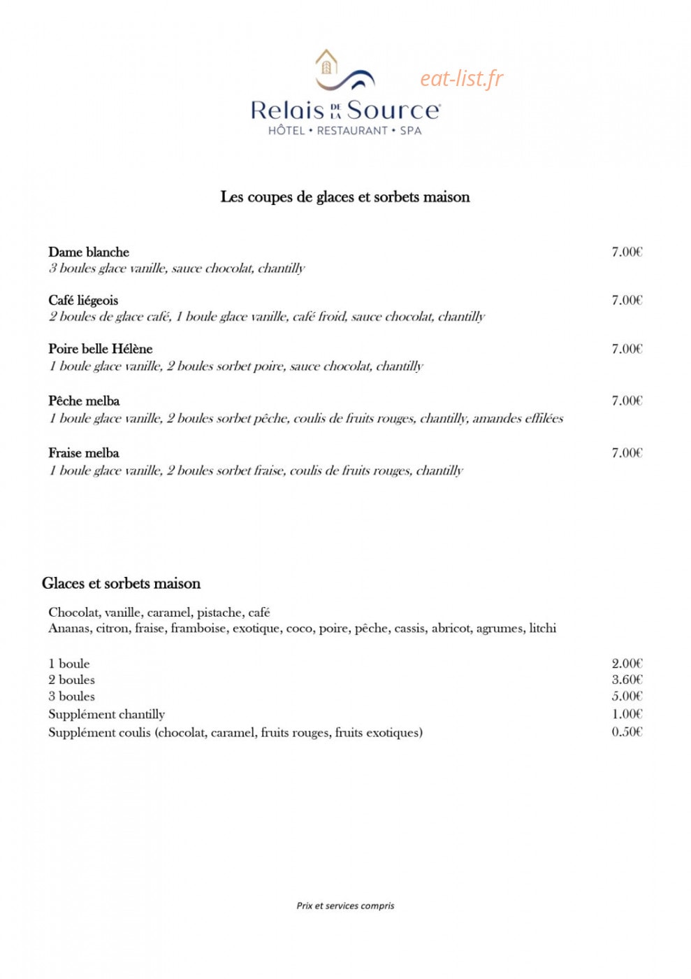 Logis Relais de la Source — carte page 14