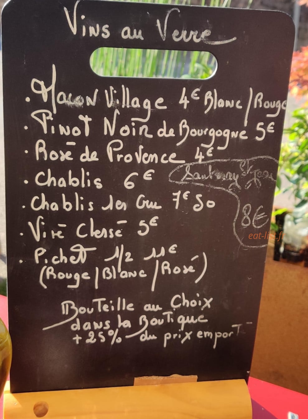 Délices du Terroir — carte page 1