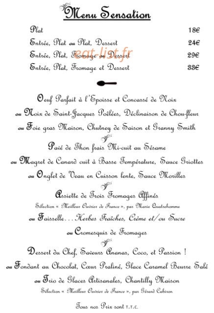 Home Cooking — carte page 5