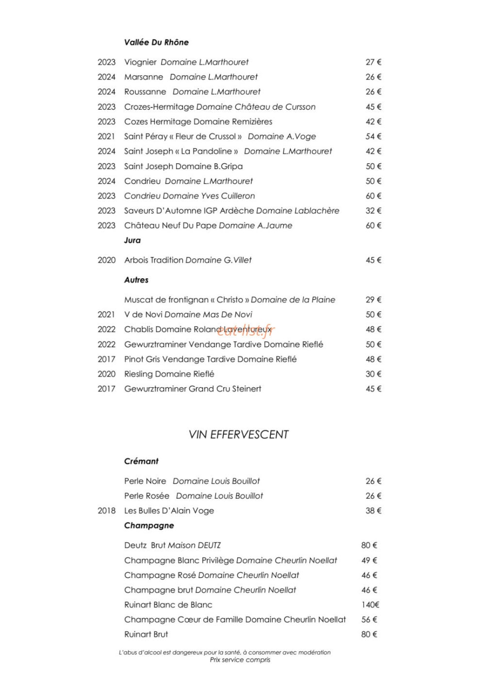 Domaine de la Roche — carte page 6