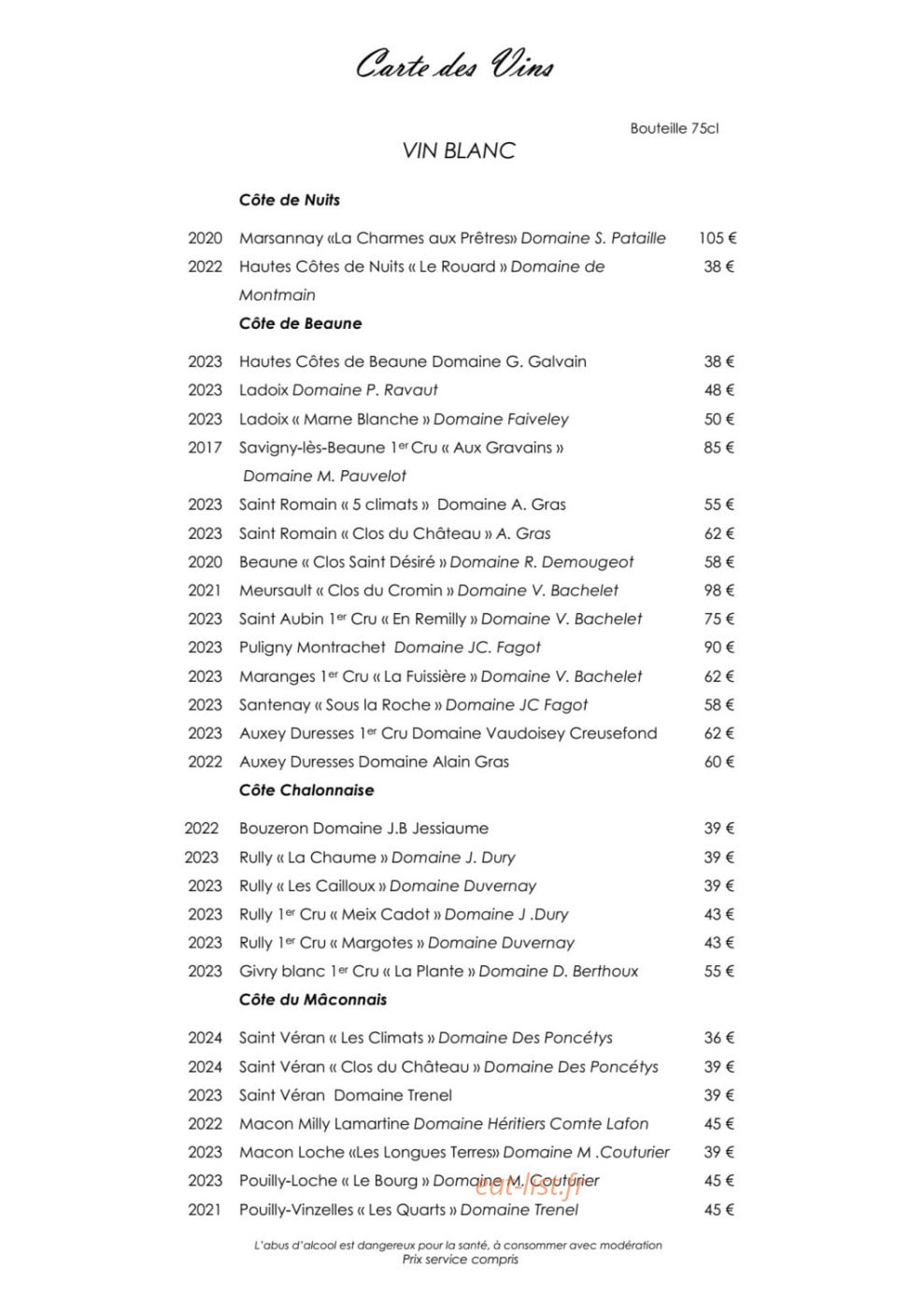 Domaine de la Roche — carte page 5