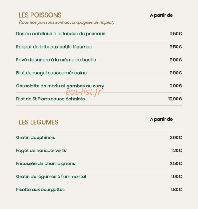 Le Petit Blanc — carte page 3