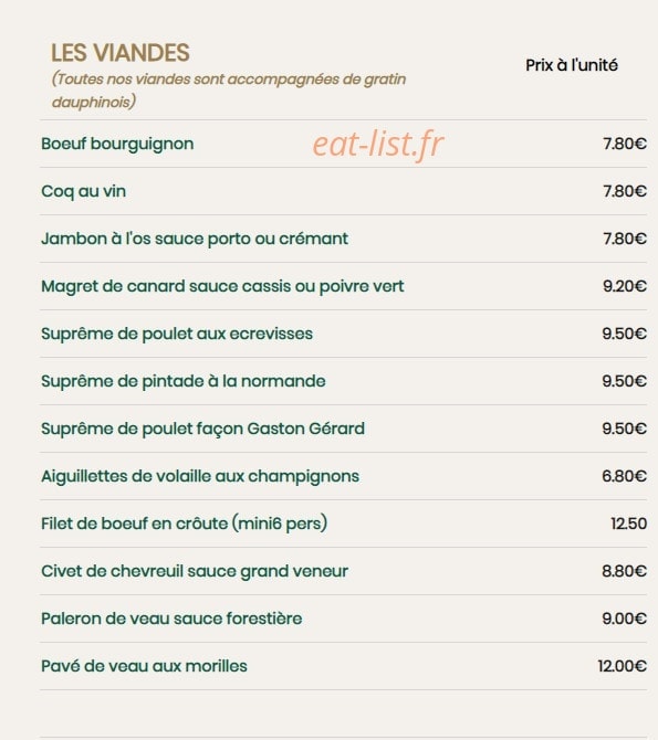 Le Petit Blanc — carte page 4