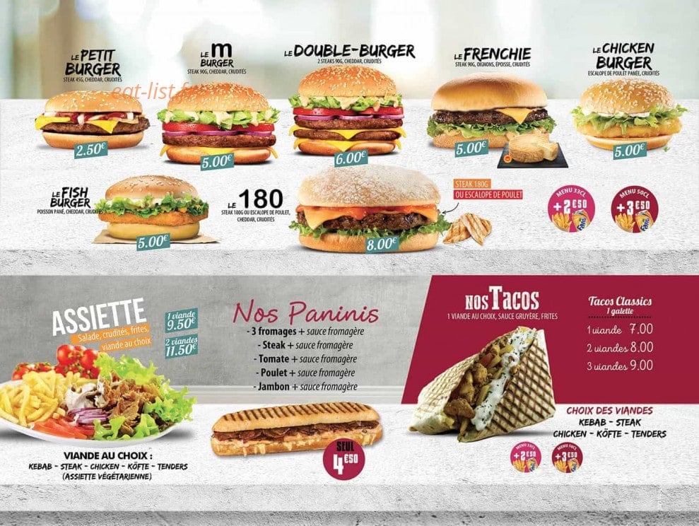 N’Delice — carte page 1
