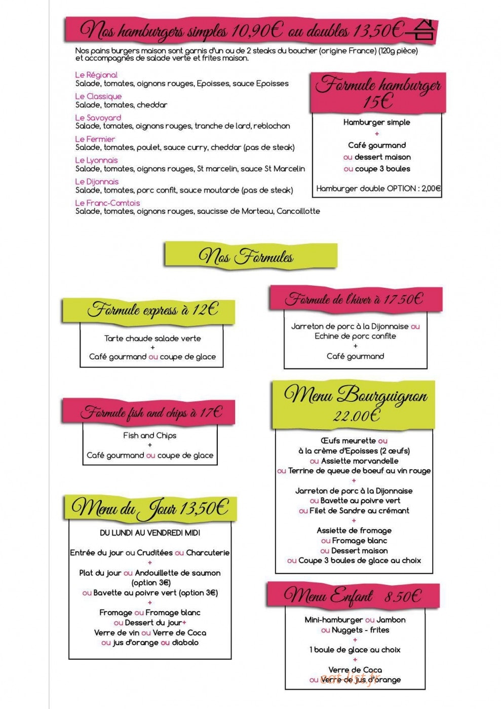 Brasserie Du Marche — carte page 2