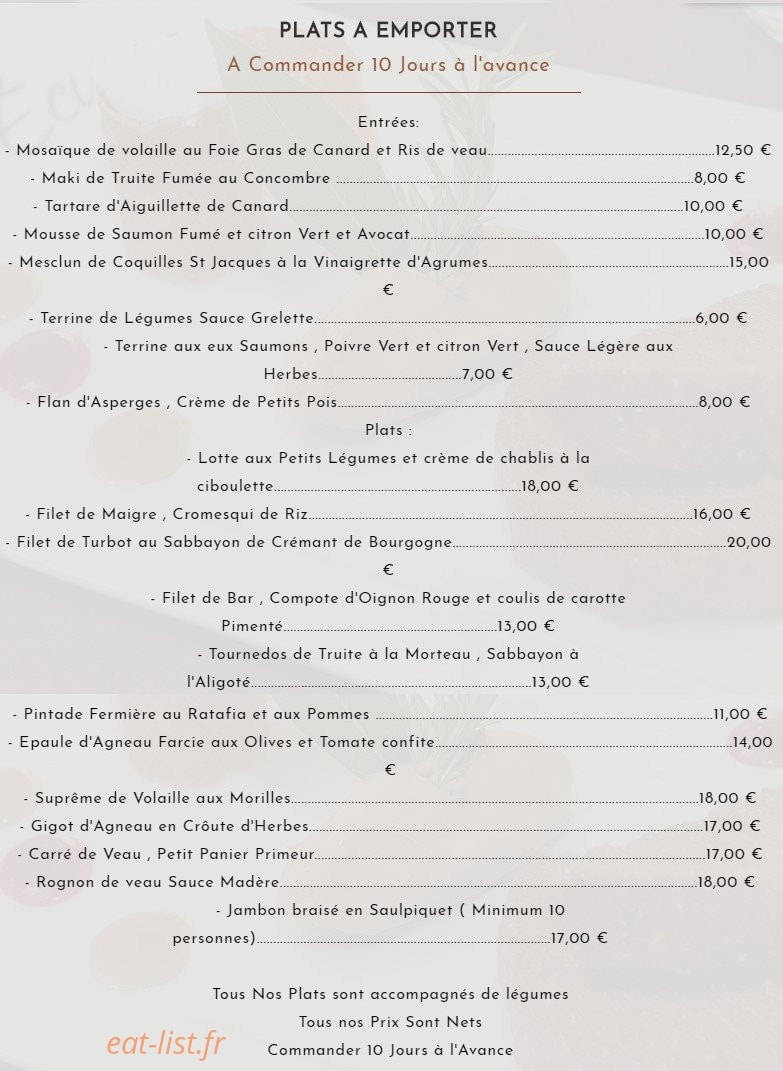 Hotel de L'Ecu — carte page 6