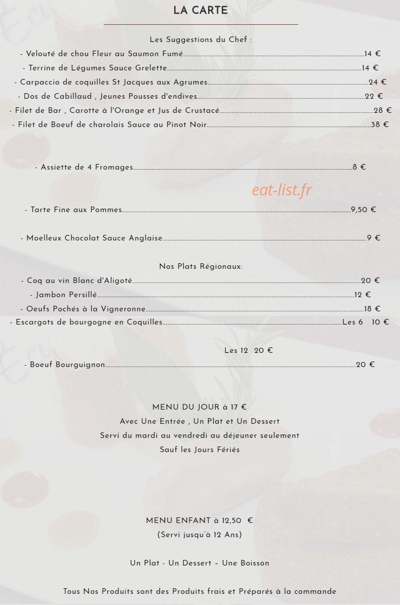Hotel de L'Ecu — carte page 3