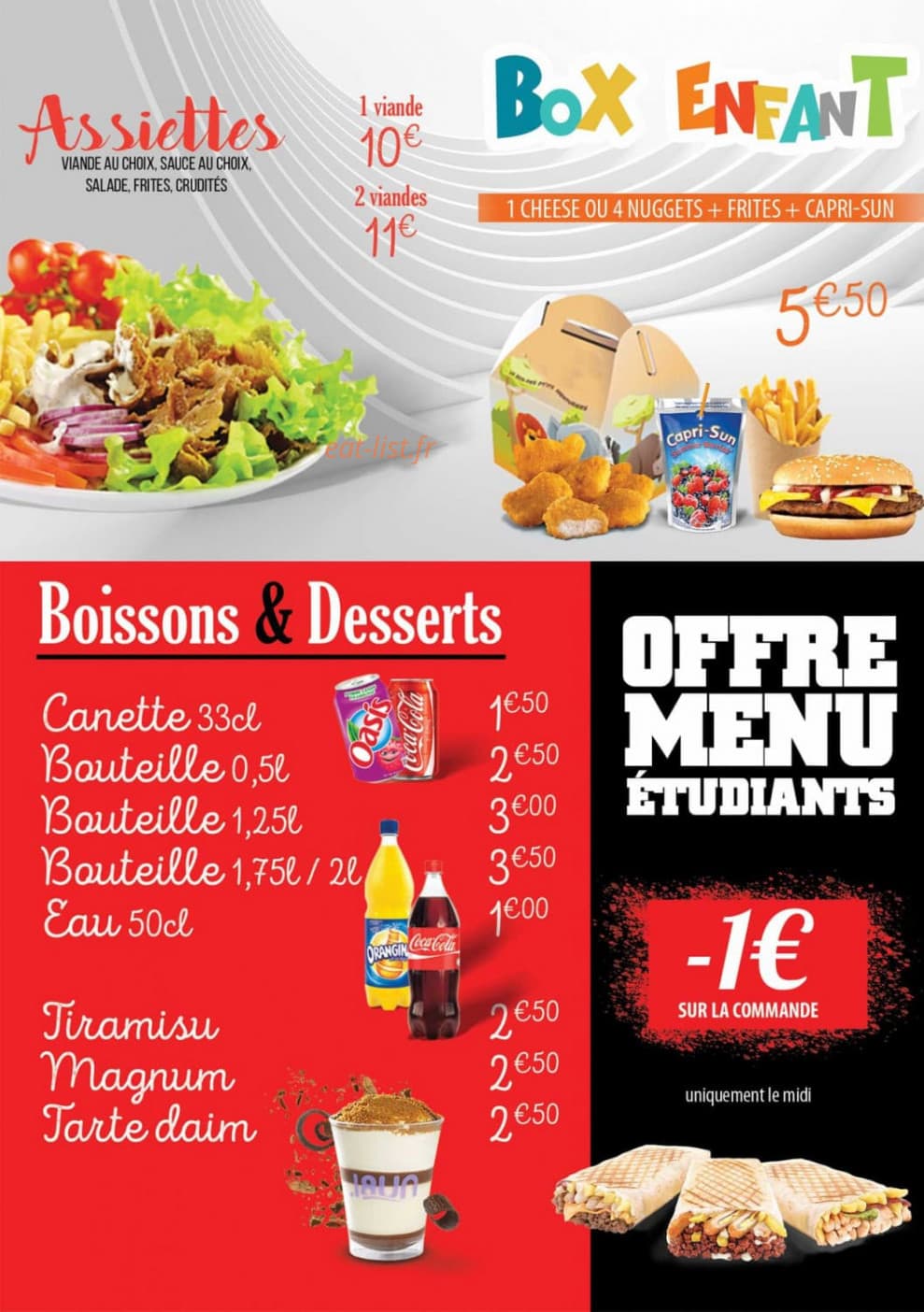 Mister Tacos — carte page 3