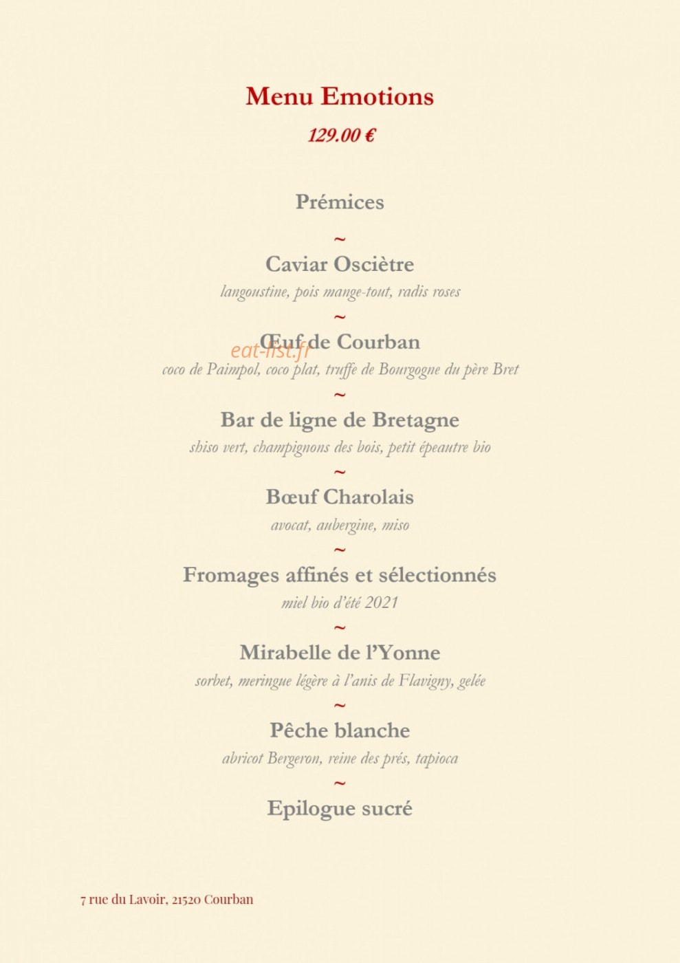 Château de Courban — carte page 4