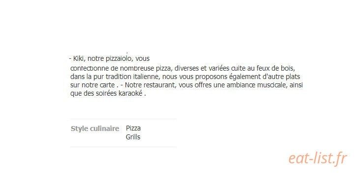Pizzeria Il Sogno — carte page 1